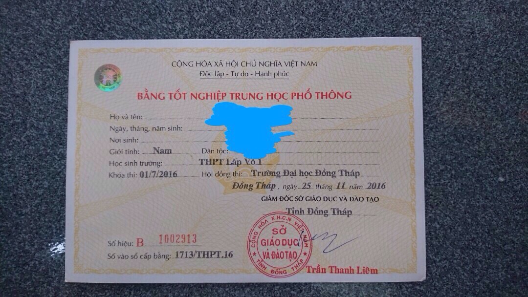 lam bang cap 3 binh duong